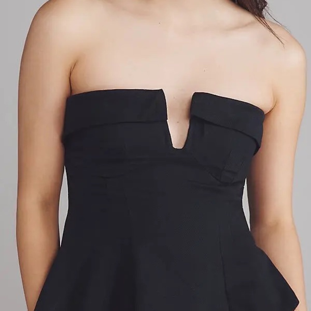 Maeve Black strapless top